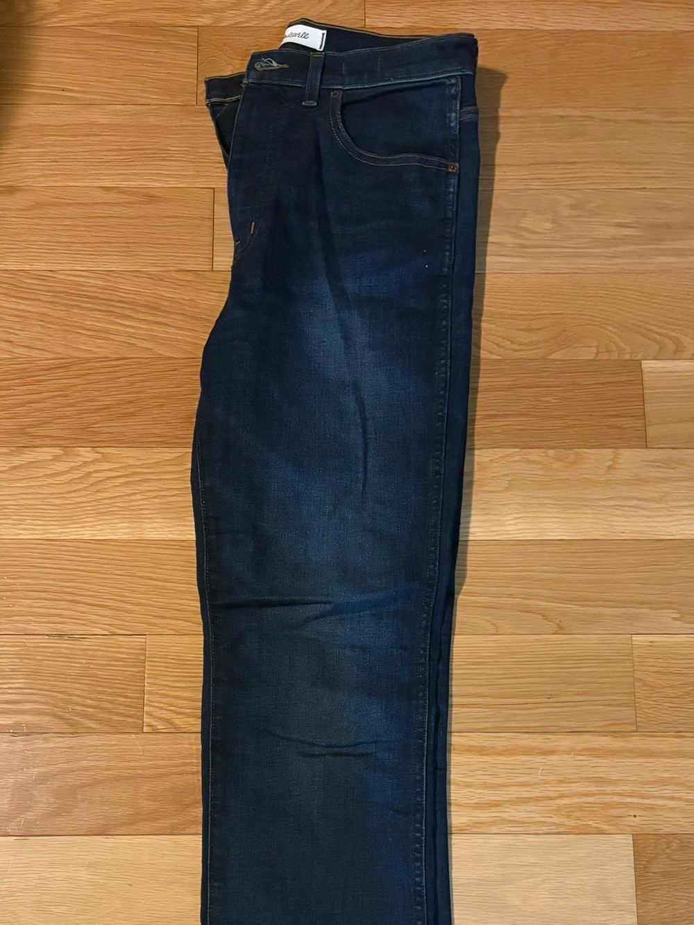 Madewell Straight-Leg Jeans in Deep Indigo